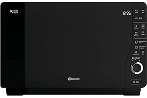 Bauknecht ExtraSpace Crisp MW 427 SL/Combinaison grill et micro-ondes/Flexibilité maximale sans plateau tournant / 800 W / 25 L/Grill 1000 W/Fonction Crisp/Fonction cuisson vapeur /