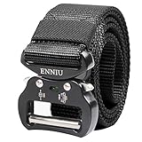 【Heavy Duty Cobra Schnalle】 Solide Schnalle dieses taktischen Gürtel ist aus Alloy Aluminium, das fest, kratzfest ist. Hergestellt aus 1000 D umweltfreundlichem Nylon Material, keine Notwendigkeit, die Schnalle zu entfernen, um Ihren Gürtel zu fädeln, Einfach, Schnallen zu tauschen.