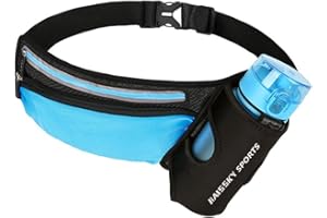 HAISSKY SPORTS Étanche Courir Ceinture Extérieure Taille Sac, Bouteille d'eau Pack de Support pour Téléphone, jusqu'à 6.2 Pouces pour iPhone, Sumsung, Huawei pour Courir Randonnée Cyclisme