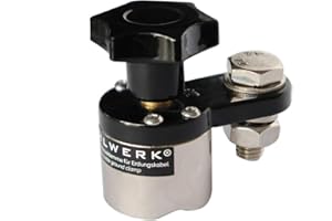 STAHLWERK imán de puesta a tierra hasta 200 A imán de masa para cables de soldadura, pinza de masa magnética lleva masa a cada pieza megnética, resistente hasta 200 A