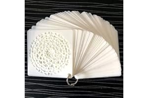 Yulakes Set di 48 stencil per mandala, motivo mandala, riutilizzabili, per decorazioni, pittura su legno, rocce e pareti, 10 x 10 cm
