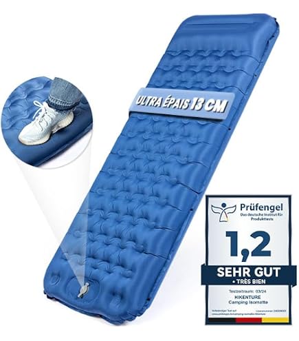Naturehike Matelas De Camping Auto-gonflant – 6 Cm épais, Léger 1.85 Kg, Avec Coussin Intégré, Pour Rando Et Voiture