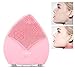 Produktbild ARTIFUN Sonic Silicon Gesichtsreinigungsbürste, Elektronisches Doppelseitiges Bürstenkopf-Gesicht Revitalisierendes & Reinigendes Gerät Massager, Tief Reinigend, Mitesser-Akne-Behandlung, für alle Haut-Art(Rose)