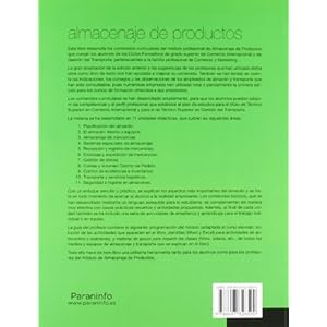 Almacenaje de productos