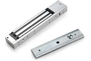 AOAMZ Serrure électrique magnétique 280 KG 600Lbs Electro Aimant Lock 12V, Serrure électromagnétique pour système de contrôle d'accès Verrouillage de Porte magnétique NC Fail-Safe Mode Surface Peinte