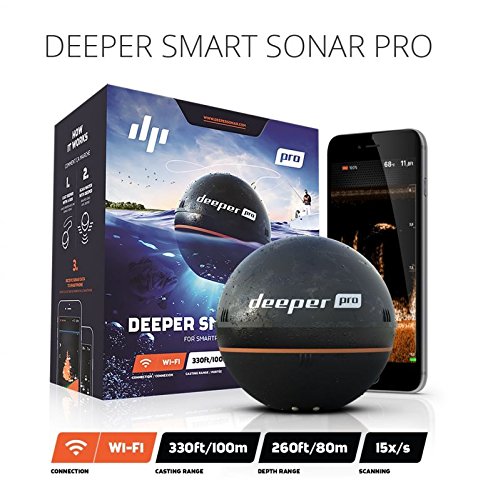 Deeper Sonar Smart PRO Set WiFi + Supporto per Smartphone Echo Lot POS