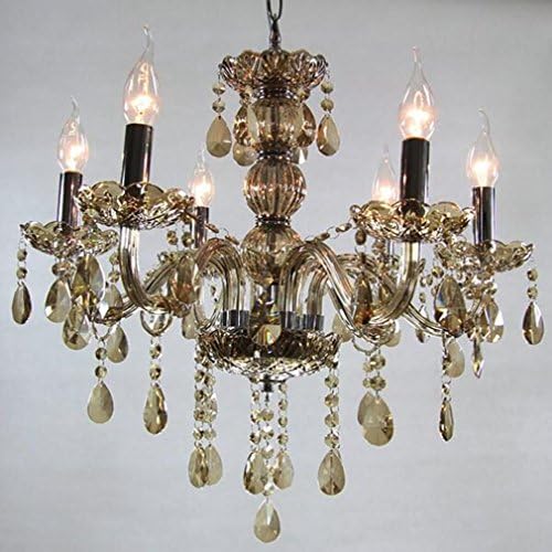 MULANG European Candle Crystal Chandelier, Hallway Restaurant Bedroom Lighting, Hotel Decoration Pendant Lamp