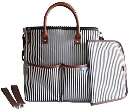 Baby Changing Bag for diapers, baby clothes, bottles - Waterproof Changing mat Included ? Adjustable Straps for Prams, Pushchairs, Strollers & Buggies - Baby changing nappy bags ? 100% GUARANTEE and FREE DELIVERY