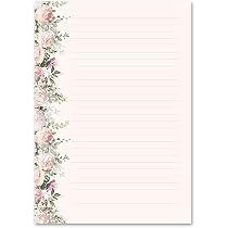 20 Blatt Krokus-Briefpapier In Gelb/lila – DIN A4, 90 G/m², Für Drucker Und Handbeschriftung