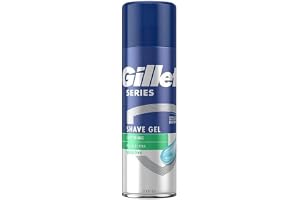 Gillette Series Sensitive Rakgel För Män 200ml, Hjälper Till Att Skydda Mot Irritation