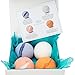 HOUSE OF ORGANICS - Luxury 100% Organic Bath Bomb Gift Set - 4 Large Handmade Bath Bombs Packed With Essential Oils - Presented in a Beautiful Gift Box - The Flower Collection
