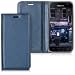 Produktbild kwmobile Hülle für Samsung Galaxy J3 (2017) DUOS - Flipcover Case Handy Schutzhülle Kunstleder - Bookstyle Flip Cover Dunkelblau
