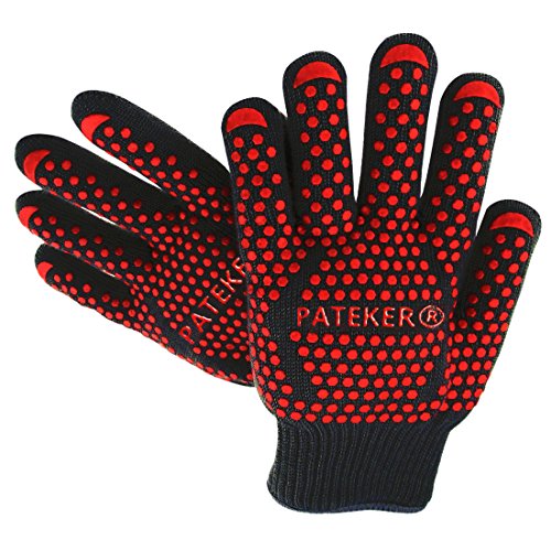 Pateker®- 2 Professionelle grillhandschuhe ofenhandschuhe Kochhandschuh -XL