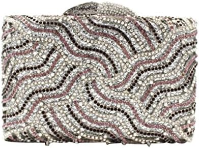 Women's High-grade Crystal Evening Bag Luxury Banquet Bag Handbag,G-OneSize