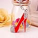 Produktbild Sharplace Mode High-Heel Taschenanhänger Schlüsselanhänger Keyring Keychian - Rot
