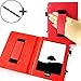 Produktbild Forefront Cases® Amazon Kindle Paperwhite (alle Modelle von 2012, 2013, 2015, 2016 und 2017) Smart Hülle Schutzhülle Tasche Smart Case Cover Stand mit Handschlaufe - Extra Robust mit Rundum-Geräteschutz und intelligente Auto Schlaf / Wach Funktion inkl. Eingabestift (ROT)