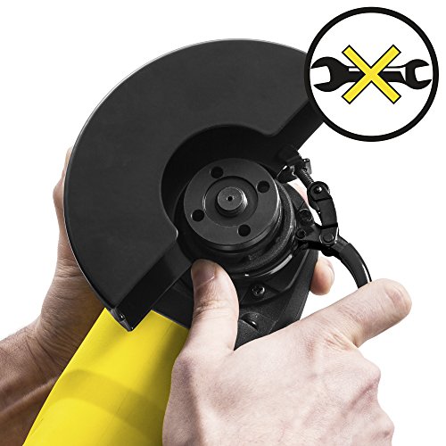 TROTEC Winkelschleifer PAGS 10-125 inkl. Koffer mit 125 mm Trennscheibe, Zusatzhandgriff (3 Positionen variabel montierbar), 1.200 Watt, konstante Drehzahl bis max. 12.000/min - 6