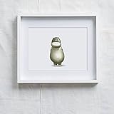 Fine Art Druck auf hochwertige Papier von Hahnemühle Tier Charakter Hippo Dorina Kunstdruck für Kinderzimmer.