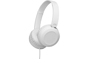 JVC HA-S31M Wired Over-Ear Headband Headphones with Microphone & Remote - Ice White