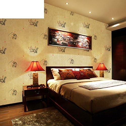 Classical plum wallpaper Chinoiserie wallpaper non-woven wallpaper Background study the living room wall-papers-B