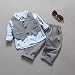 For 2-5 years old boys,Clode® 3pcs Newborn Baby Boy Grey Waistcoat+Long Pants+Shirts Clothes Sets Suit (for 2 years old)