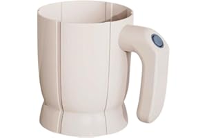 Remorui Tamiz automático de harina con tecnología mejorada, tamiz eléctrico de gran capacidad, funciona con pilas, herramienta para hornear para productos horneados ligeros y esponjosos, panadería de