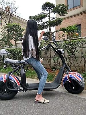 RFV Voiture électrique de Petite Dame, vélo Adulte, Petite Voiture de Voyage, Scooter Pliant, adapté aux Voyages, Voyage, sécurité/Noir / 125 * 55cm