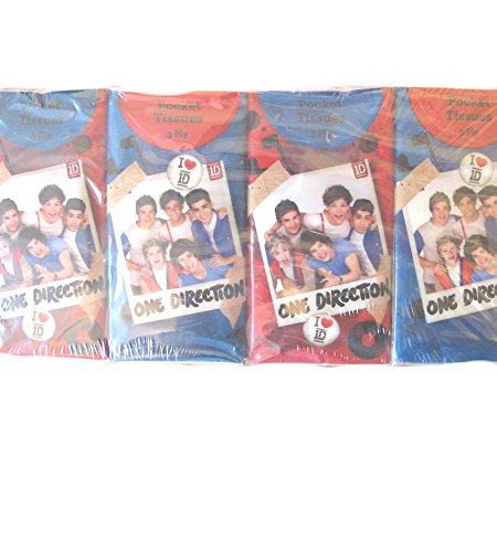 One Dimension I Love Pocket Tissues (Pack of Two Multipacks of 8)