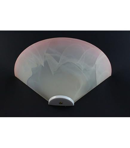 Generico Applique classico in vetro 1 luce Nives Verde lampada da parete a mezzaluna in vetro per bagno camera soggiorno cucina scala corridoio in offerta