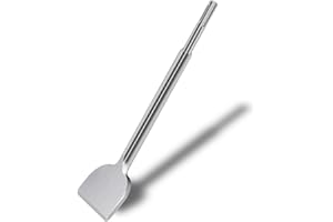 Gekufa Burin SDS Plus Burin à Carrelage 250 * 75mm Ciseau à Carrelage Coudé Pour marteau perforateur Idéal pour rainurer les carreaux, gratter les carreaux et enlever le plâtre