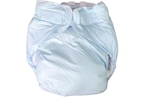 Haian Adult Incontinence AIO Velcro PVC Diapers (XL-XXL, Baby Blue)