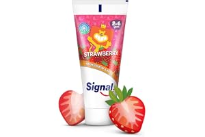 SIGNAL Kids Toothpaste, Strawberry, with no preservatives & no SLS, for 2-6 Years, 50ml