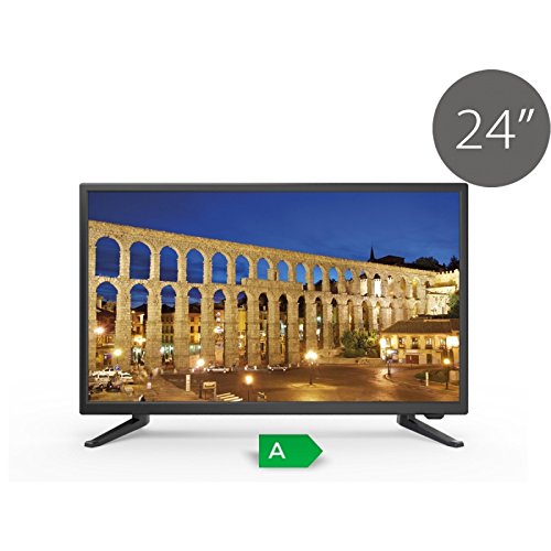 TV Full HD TDSystems 24' Pulgadas HD K24DLT6F (Resolución 1920x1080 /HDMI 1/ VGA 1/Eur 1/ USB Reproductor y Grabador) Televisores HD