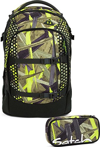 Preisvergleich Produktbild Satch Schulrucksack-Set 2-tlg Pack Jungle Lazer 9H7 jungle lazer