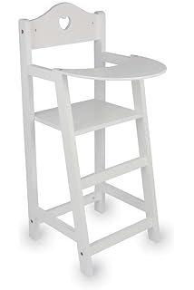 wooden dolls highchair