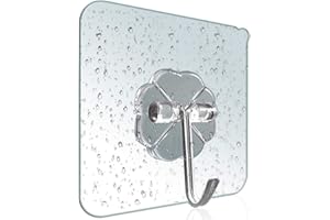 LBSC Adhesive Hooks Heavy Duty Wall Hooks，Reusable Anti-Skid Traceless Sticky Hook, Self Adhesive Hook -30pcs