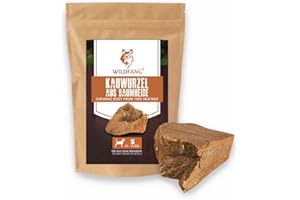 Wildfang® Korzeń do żucia wrzosu dla Twojego czworonoga, zabawka dla psa z drewna, zabawka do żucia, pielęgnacja zębów i trening mięśni żucia, trwały i naturalny korzeń do żucia dla psów, rozmiar S