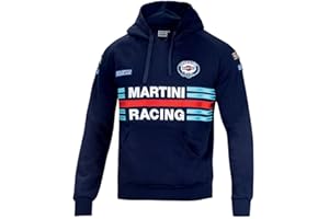 Sparco Martini Racing Sudadera Azul Marino, estándar, Unisex Adulto