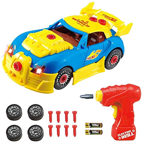 Think Gizmos Voiture de course à démonter - Jouet de construction - Voiture d'enfant pour les garçons et les filles - Cadeau d'enfant pour enfants de 3 - 8 ans - Version 3 exclusive renouvelée