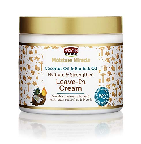AFRICAN PRIDE MOISTURE COCO & BAOBAB LEAVE - IN - CRÈME SOIN SANS RINCAGE COCO & BAOBAB