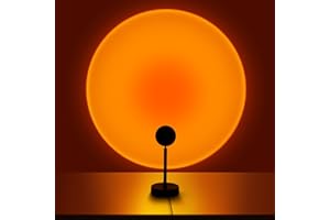 ‎ZEYXINH ZEYXINH Sunset Lamp, Sonnenuntergang Lamp LED Sunset Projection Lampe, 360°Drehbares Romantisches Vision-Stimmungslicht, Geeignet für Fotografie, Selfie, Wohnzimmerdekoration, Weihnachtsdekoration