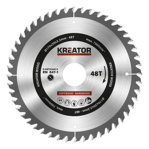 HSS Kreissägeblatt Ø 170 x 30 x 2,2 mm 48 Zähne für Holz + 3 Reduzierringe - 2