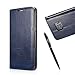 Produktbild Samsung Galaxy S6 Edge Plus Hülle 5.7", Samsung Galaxy S6 Edge Plus Schutzhülle Leder Hülle, Alfort 2 in 1 Flip Fashion Design Dual Use Falten Premium PU Leder Tasche Case Cover Flip Mappen Kasten Abdeckung für Samsung Galaxy S6 Edge Plus 5.7" Smartphone Funktion Standfunktion Unterstützte Telefone und Handy am seil Automatisches Schließen ( Blau ) + Alfort Schwarz Stylus Pen