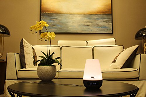 MIU COLOR® ätherische Oil Ultraschall-Diffuser mit digitalem Wecker, 300ml Luftbefeuter mit 5 LED Farbwechsel und 2 Modelle (warmes, weißes) , 8 Stunden Dauer - 6