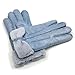 Produktbild YISEVEN Damen Winter Handschuhe aus echtem Lammfell Leder handschuhe mit warm gefüttert, Gr.-M (7-7.5 Zoll),Blau