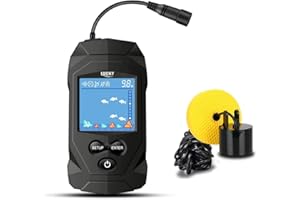 LUCKY Marine Portable Fish Finder Transducer Fishing Kayak Depth Finder Display Sensor Sonar Fish Finders Boat FL068