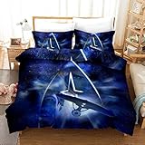WPHRL Star Trek Parure de lit avec Housse de Couette en Microfibre 210X210cm