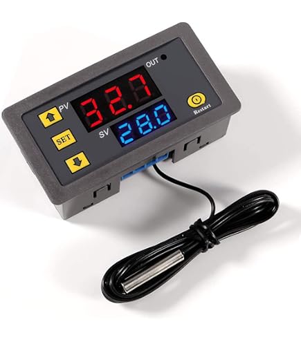 Thermostat Capillaire 50-400°C – 250V 16A – Pour Four, Réfrigérateur, Chauffage – Fils 0,7 M