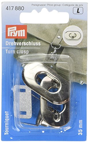 417880 - Drehverschluss für Taschen silberfarbig
