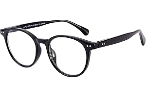 OKH Blaulicht-blockierende Brille Herren Damen für Computer Gaming Brille Anti Blendung Anti Augen Stamm Reduzieren Kopfschmerzen Runde Blaulichtfilter Brillen